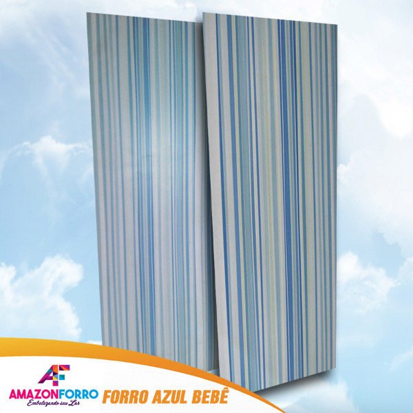 Forro PVC Azul Bebê